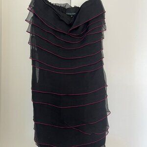 Cynthia Rowley Silk Strapless Tiered Dress Size 0